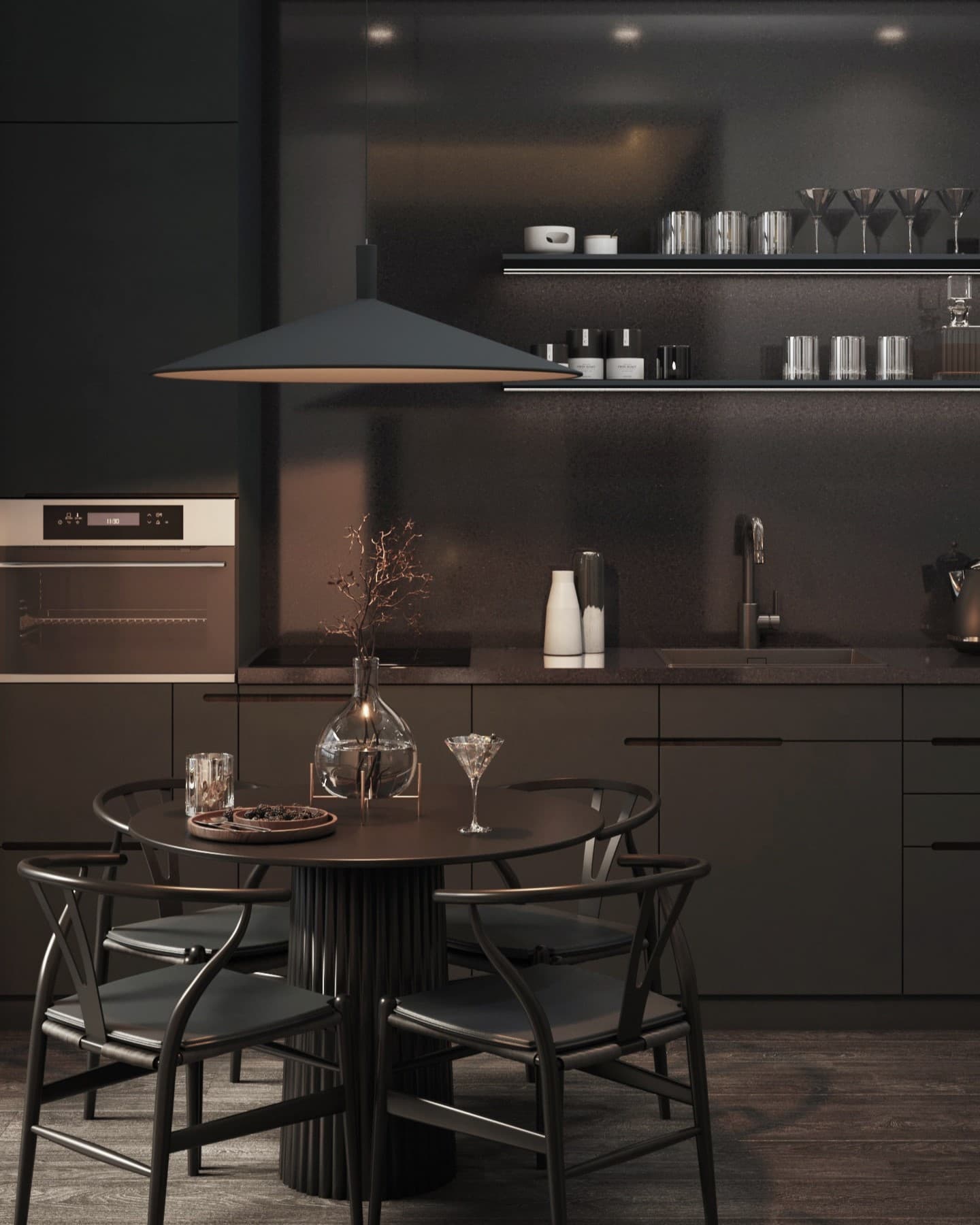 Japandi Kitchen Closeup