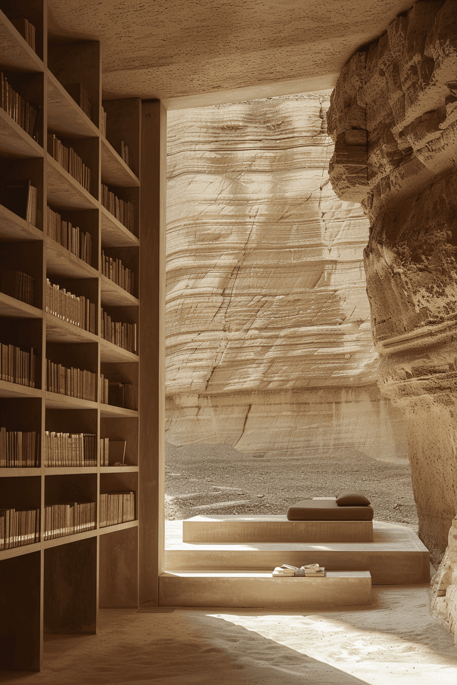 Underground Library Hall Ai 3